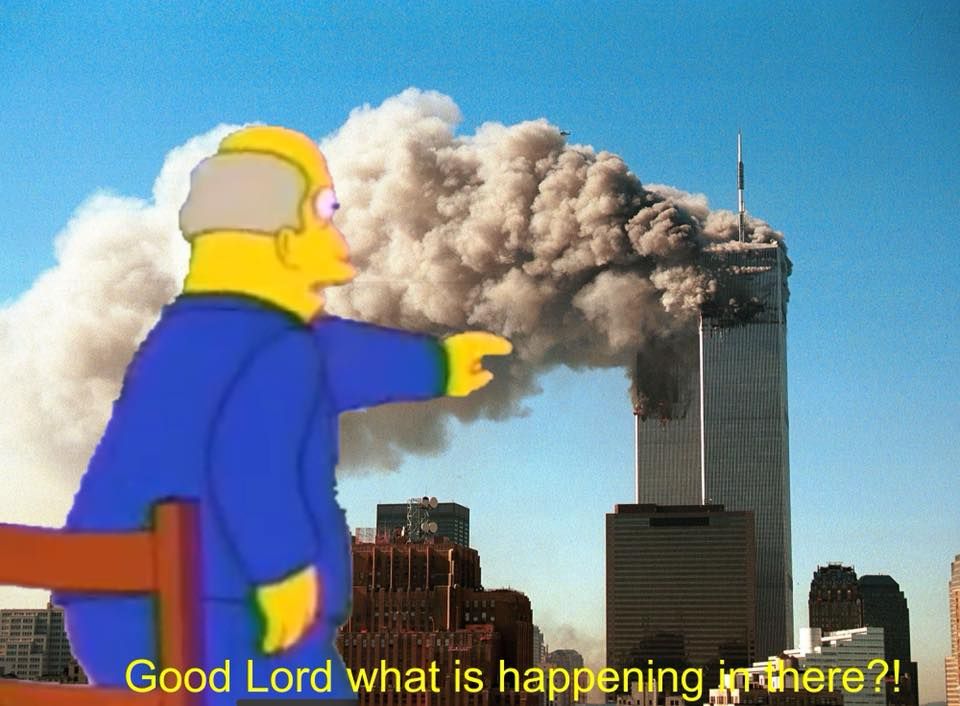 Seymour, the towers are on fire!