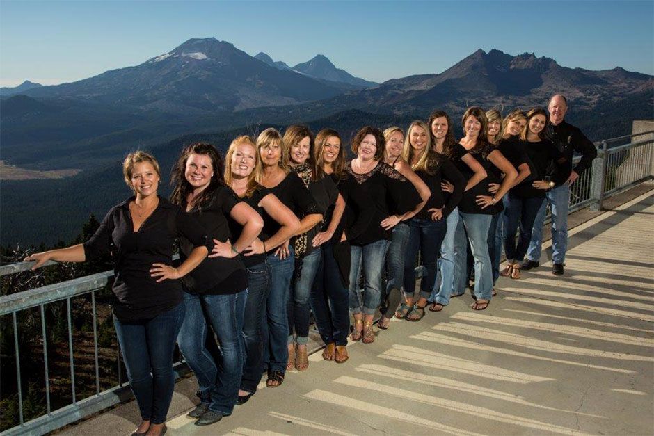 "My dentist office staff looks like a polygamist family"