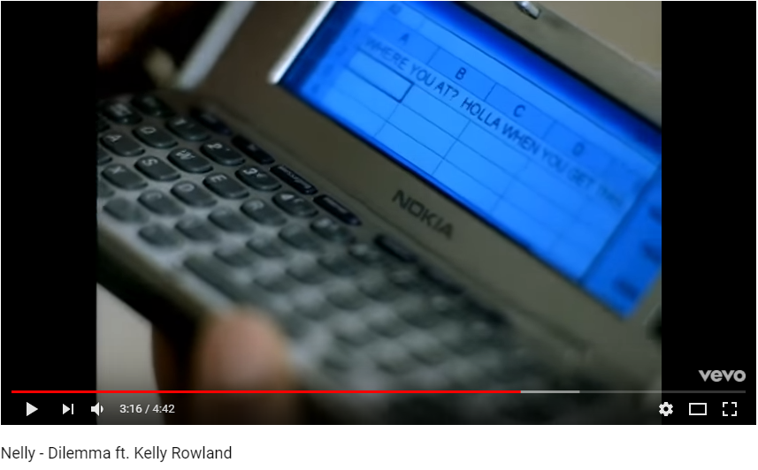 In 2003 Kelly Rowland was getting mad that her nigga didn't reply to her excel