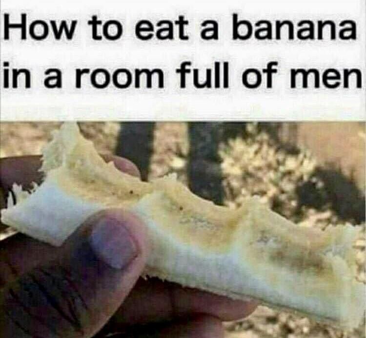 Banana eating etiquette