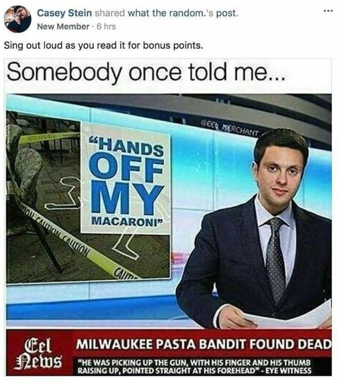 The pasta bandit is dead! the Spaghet is safe