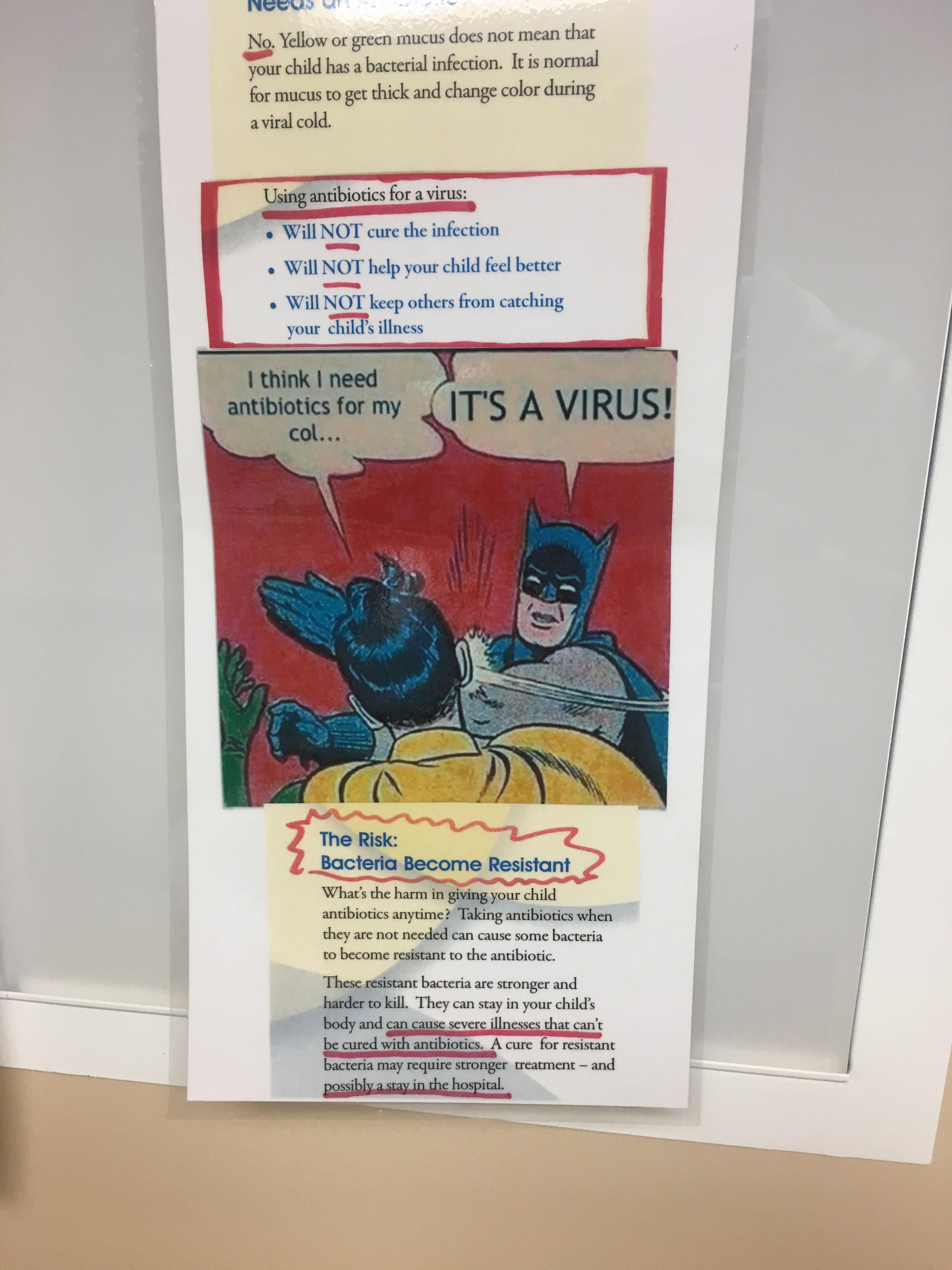 "Pediatrician had this posted"
