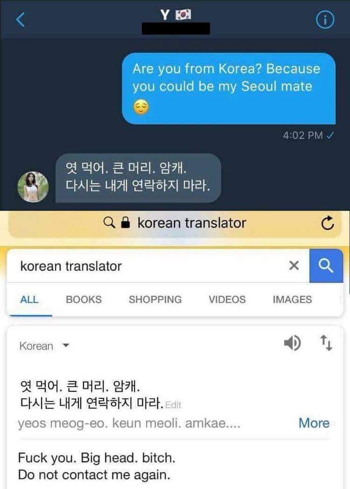 100 percent english to korean translator