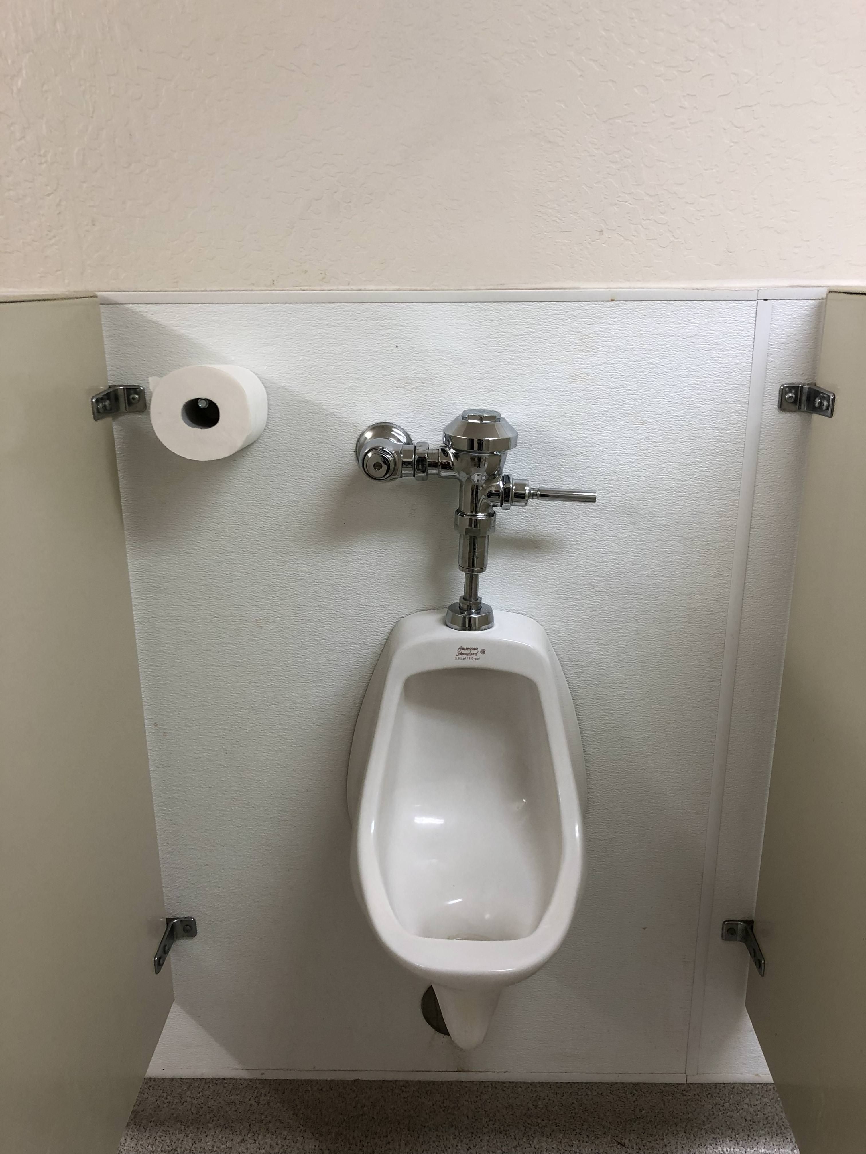Female co-worker can't understand why we're laughing at how she cleaned the men's bathroom