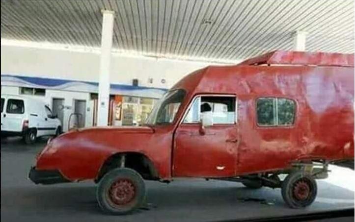 I found a car we all have been drawing in our childhood