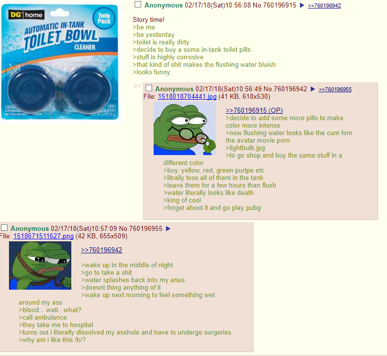 Anon and his forbidden toilet cleaning jutsu