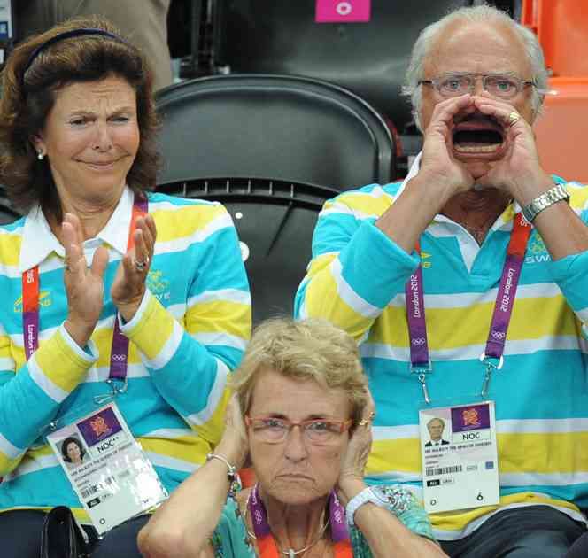 The Swedish King supporting his country when its needed most of all.