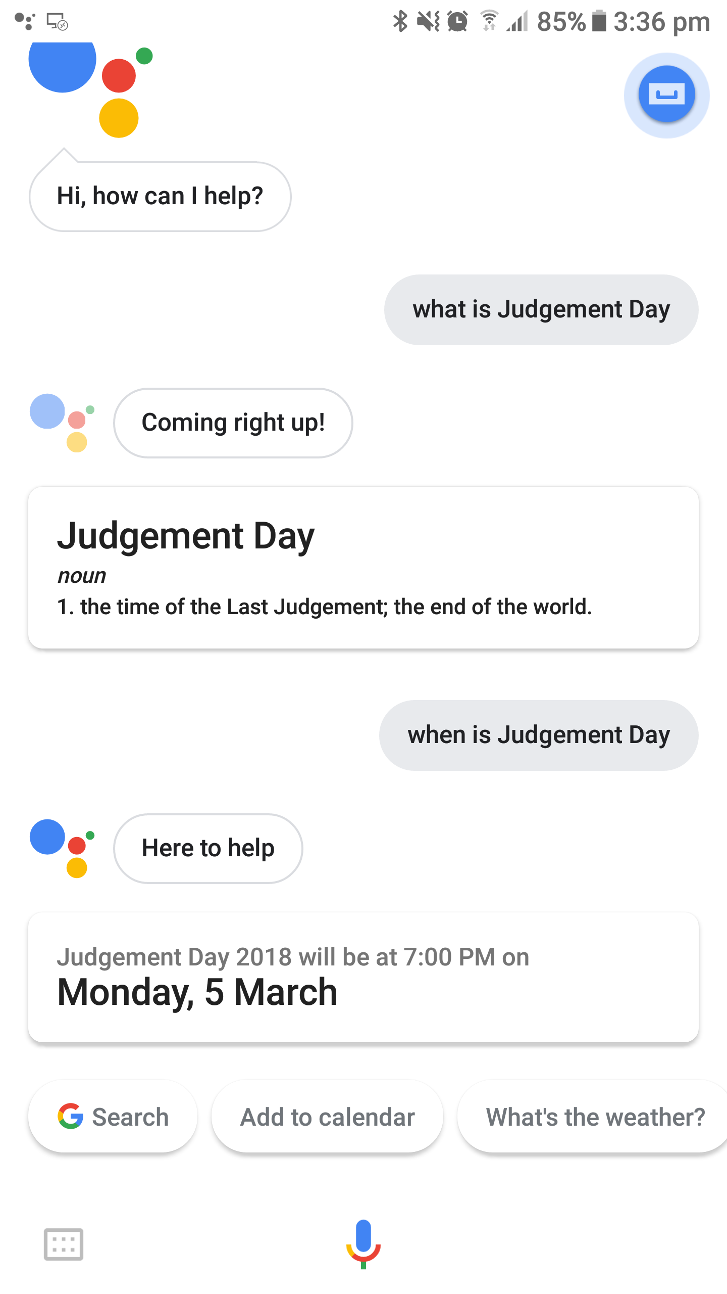 Google assistant knows too much