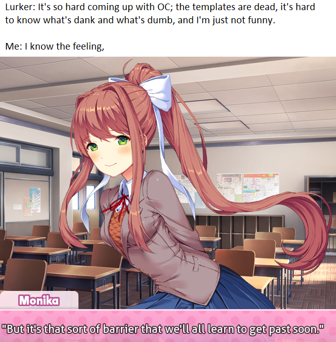 Easy template for hesitant lurkers