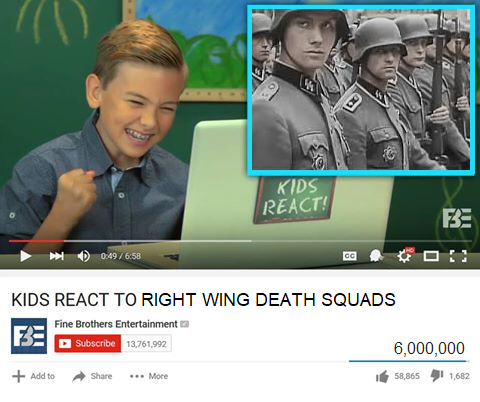 12-year-olds cheering Nazis, must be Hiddenlol