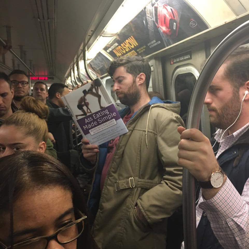 just some casual NYC Subway reading..