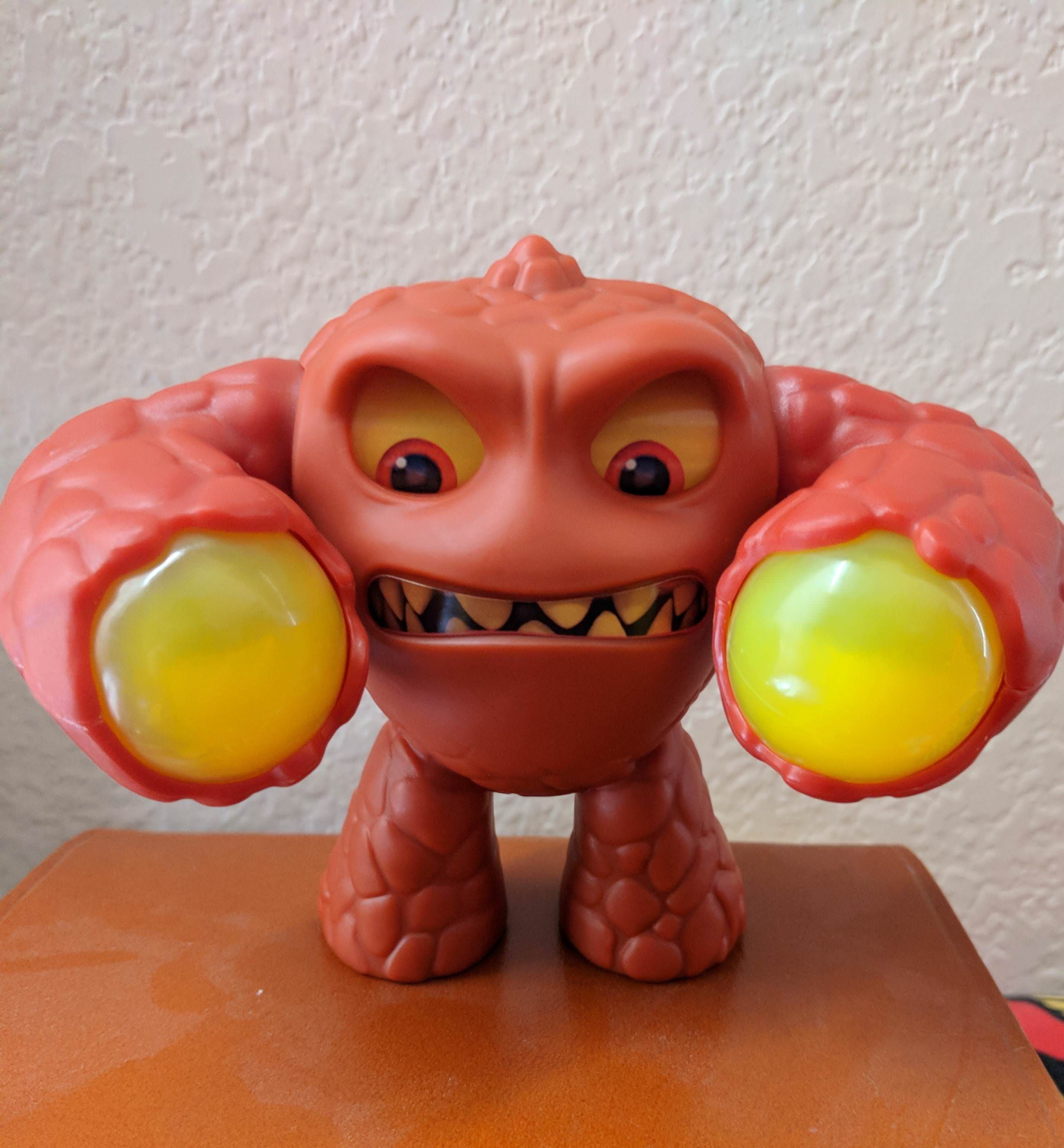 This Skylanders McDonald's toy looks like an angry uterus, I now call it the period monster.