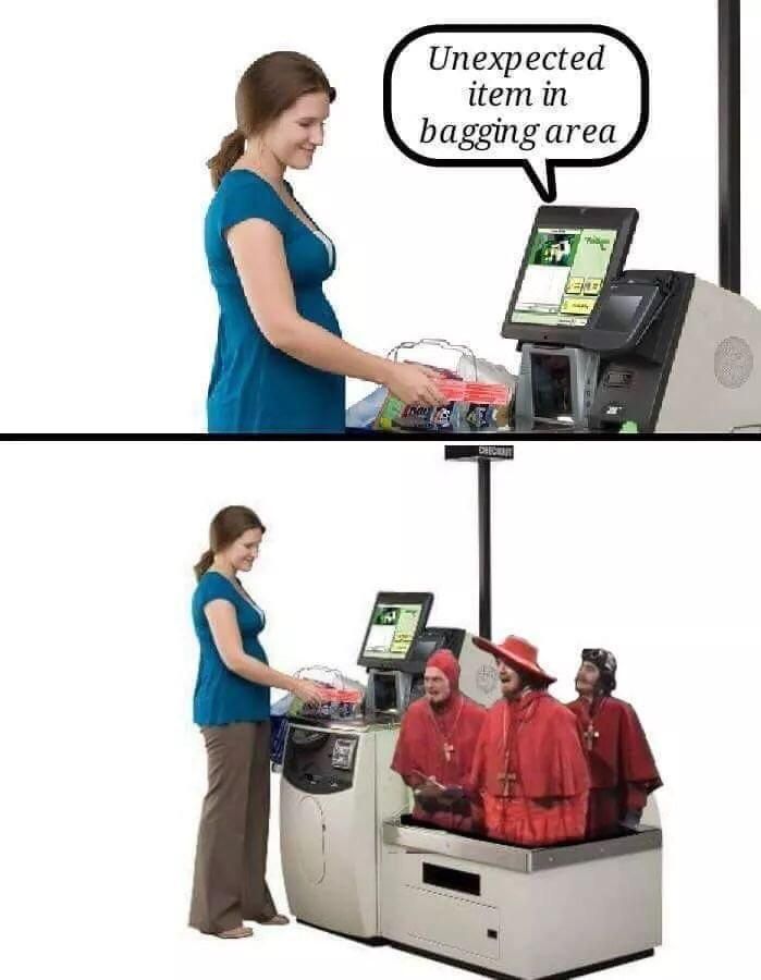 Unexpected item in the bagging area
