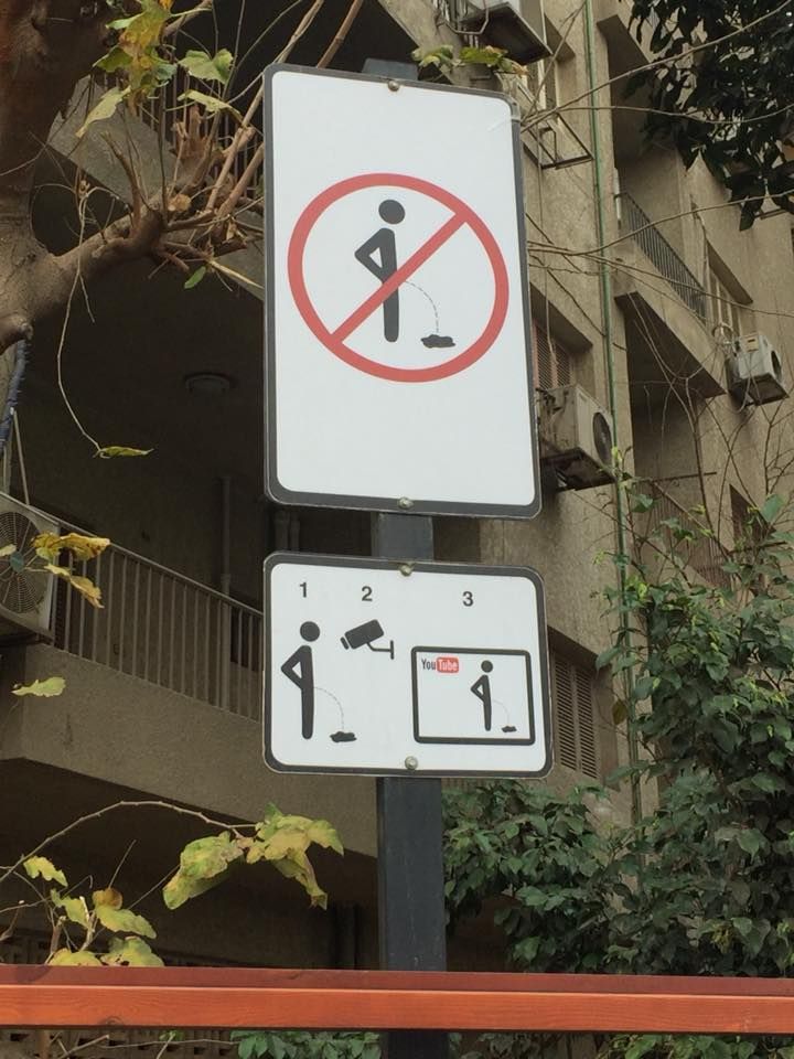 Someone in my neighborhood was getting angry because people were pissing in front of a building where he lives. He ended up hanging this sign