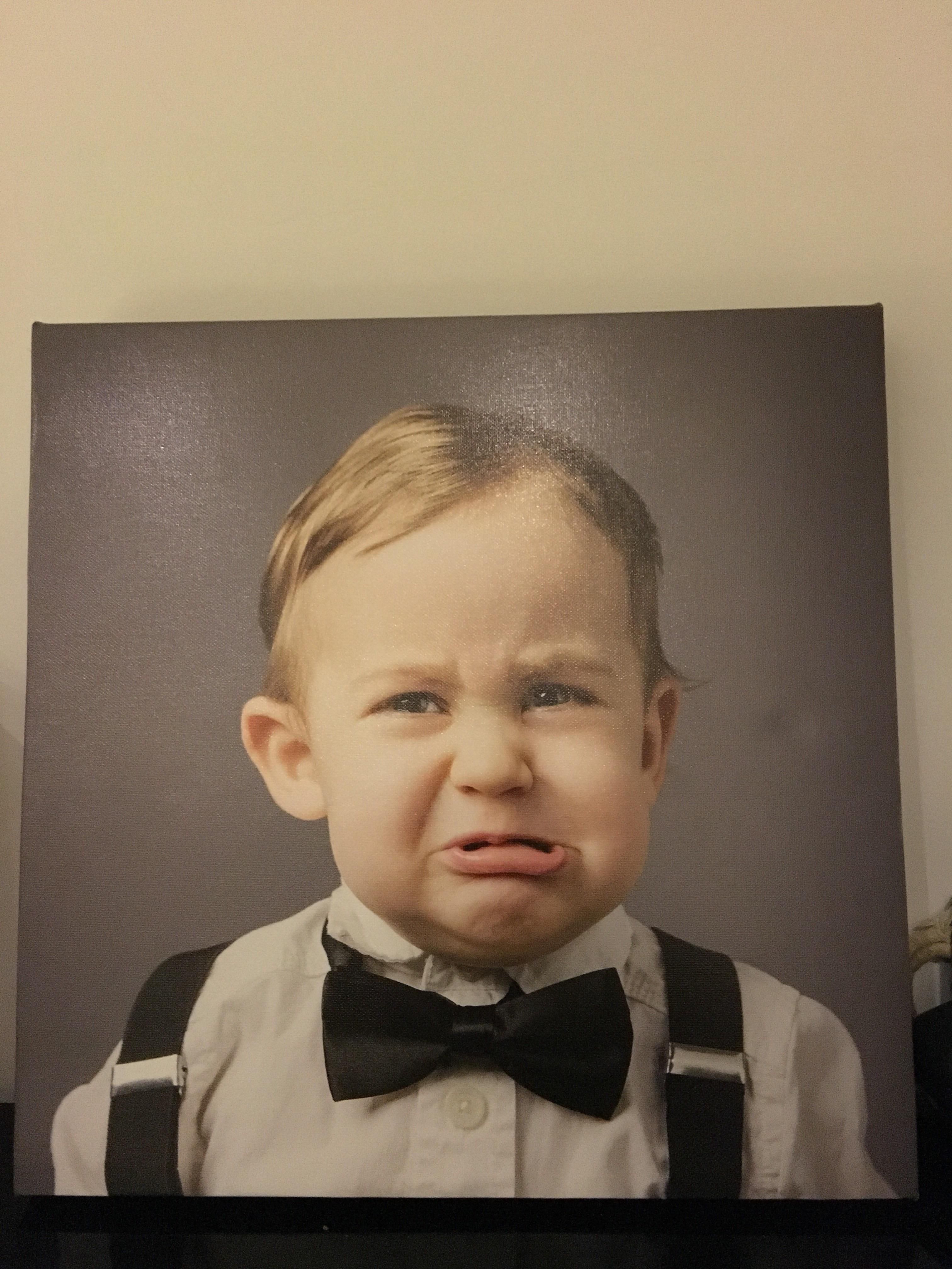 New portrait of my son for the living room.