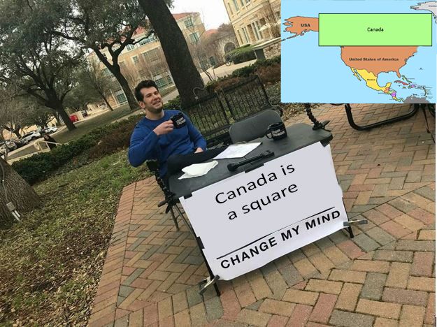It is square