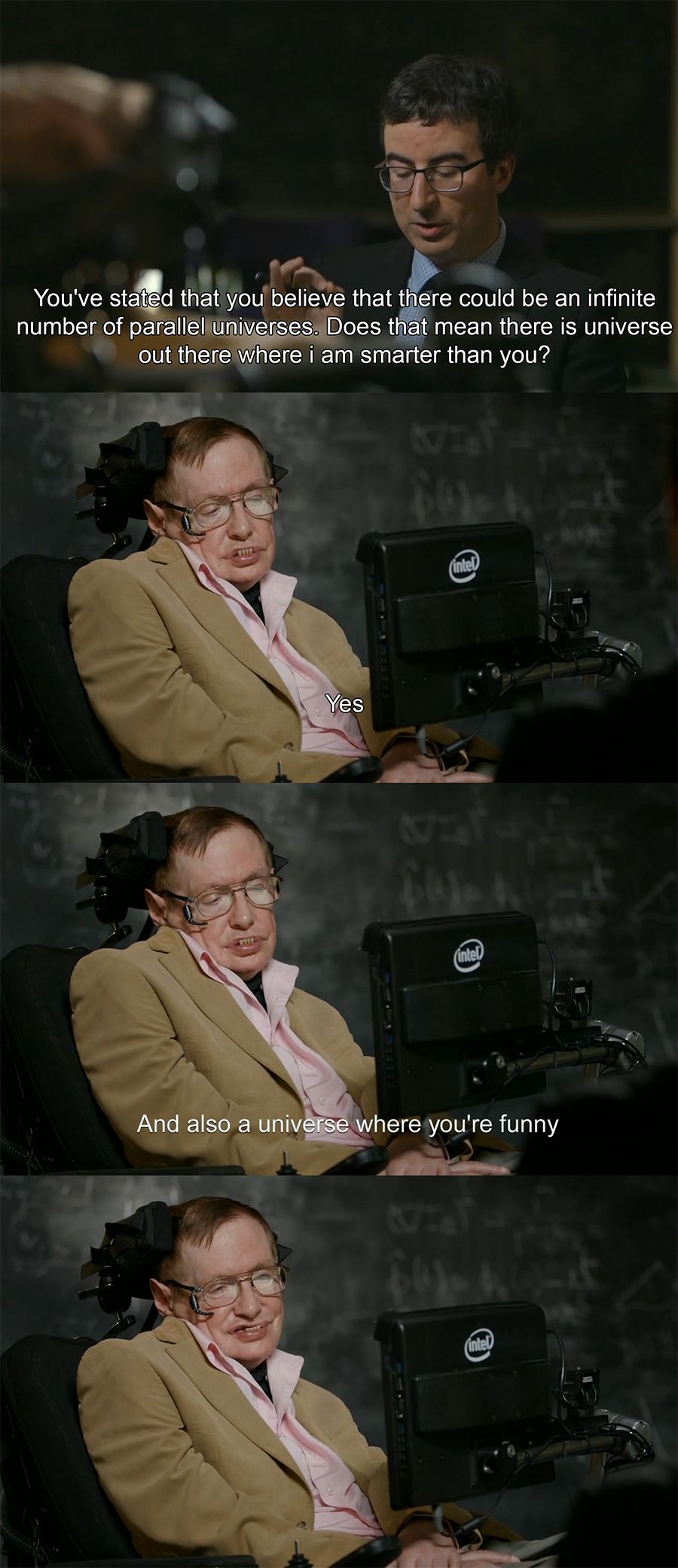 Stephen Hawking vs John Oliver