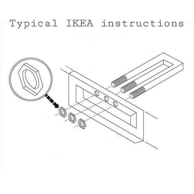 Typical IKEA instructions