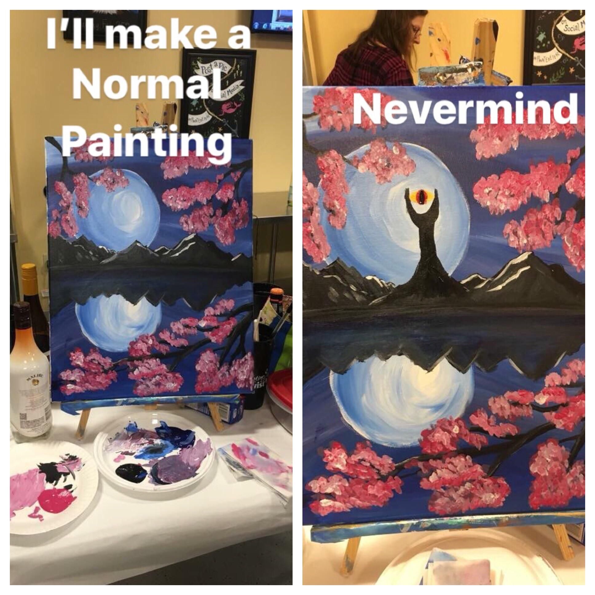 Me at paint class