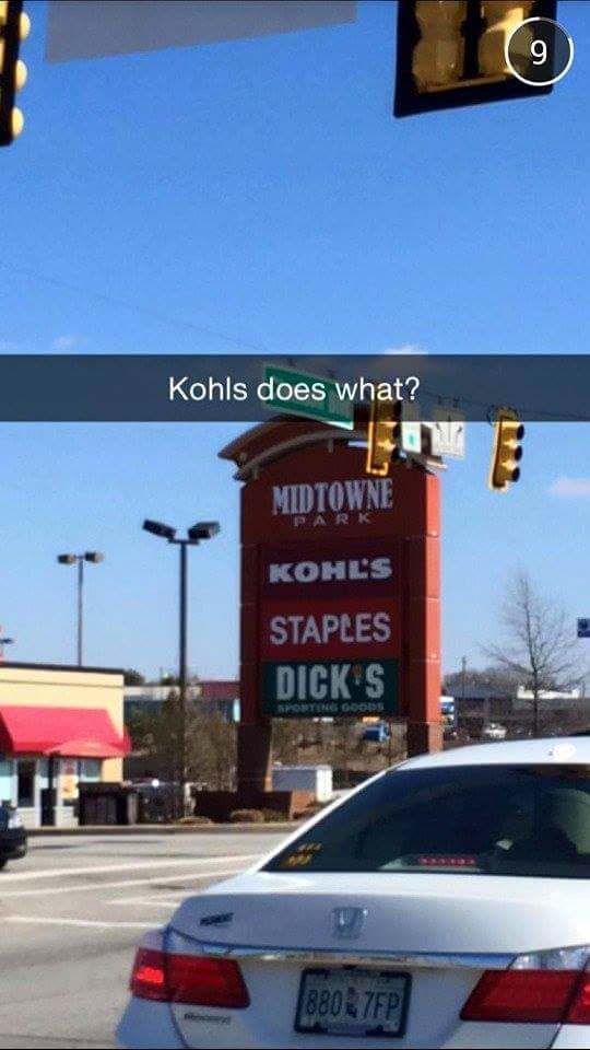 Be careful at Kohl's