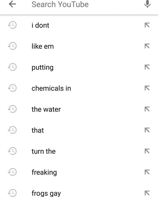 Don't look at my search history. pls don't