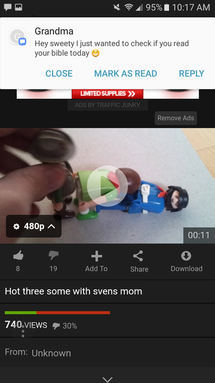 Not now Grandma!