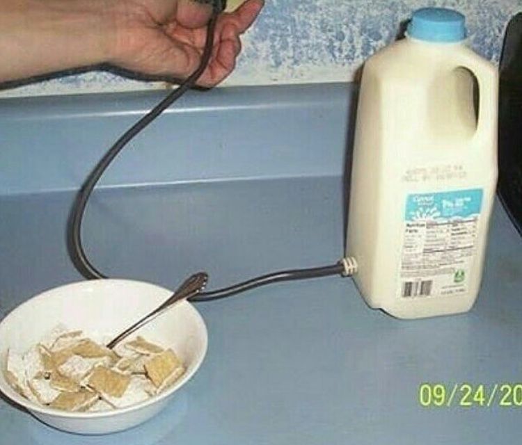 Cereal first, then milk niBBa