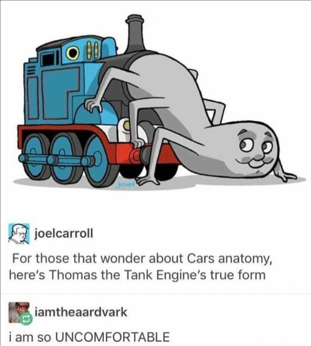 He just turns the wheels with his hands, makes sense