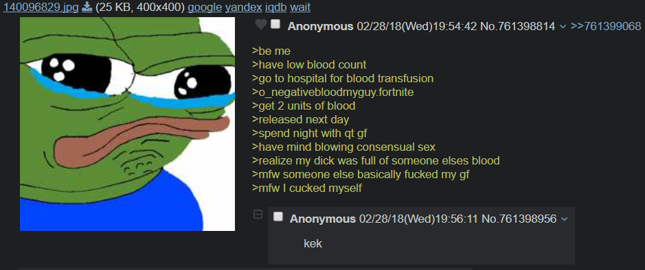 Anon get a blood transfusion