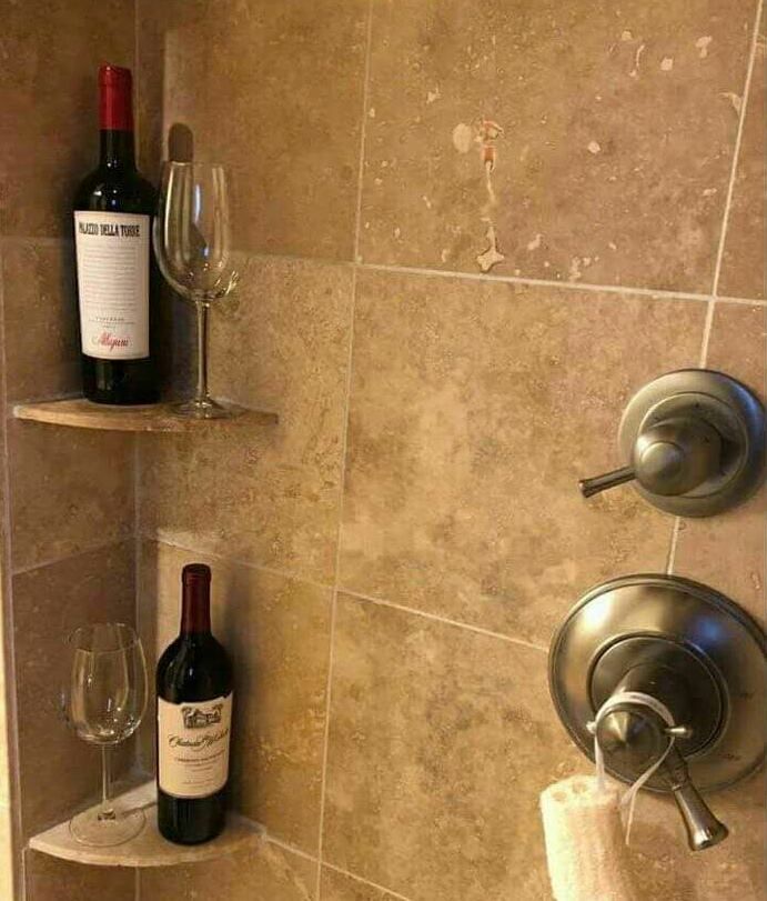 The nurse, during my annual wellness check, suggested at my age I should have a bar in the shower. So I took her advice.