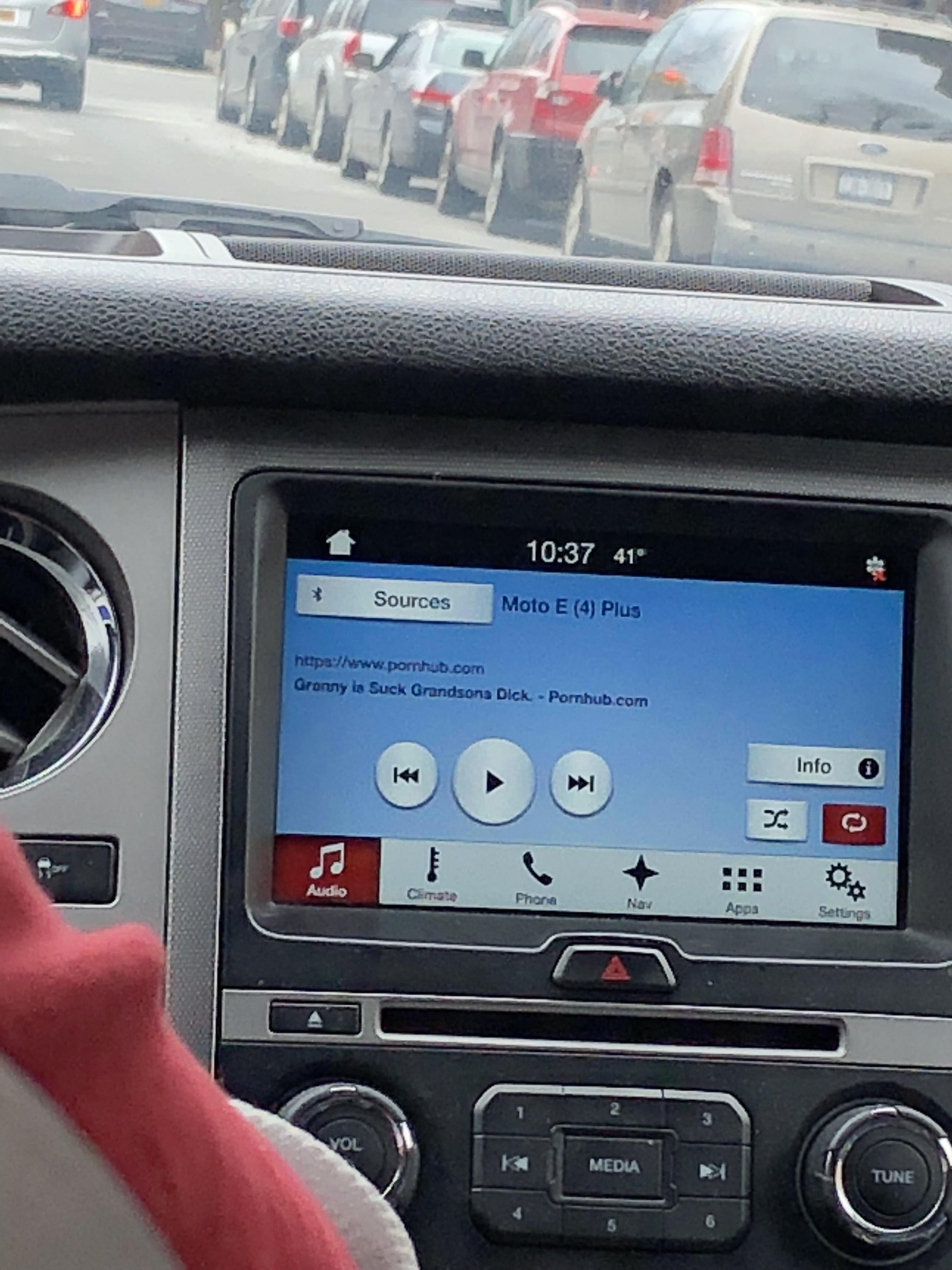 I don’t think my cab driver noticed his phone was connected to his dashboard