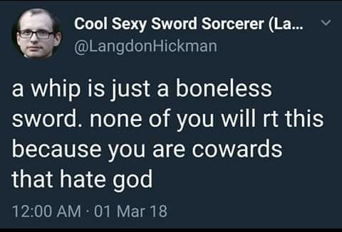 hes got me there