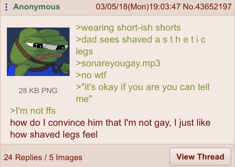 Anon contracted the gay