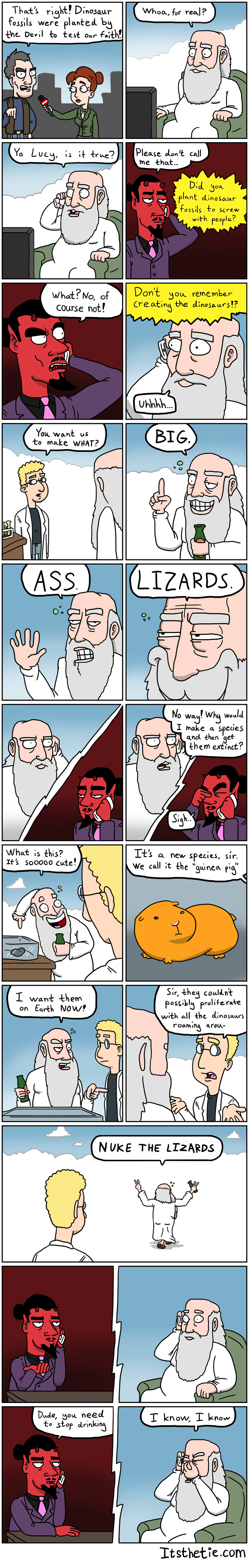 God vs. Satan - Fossils
