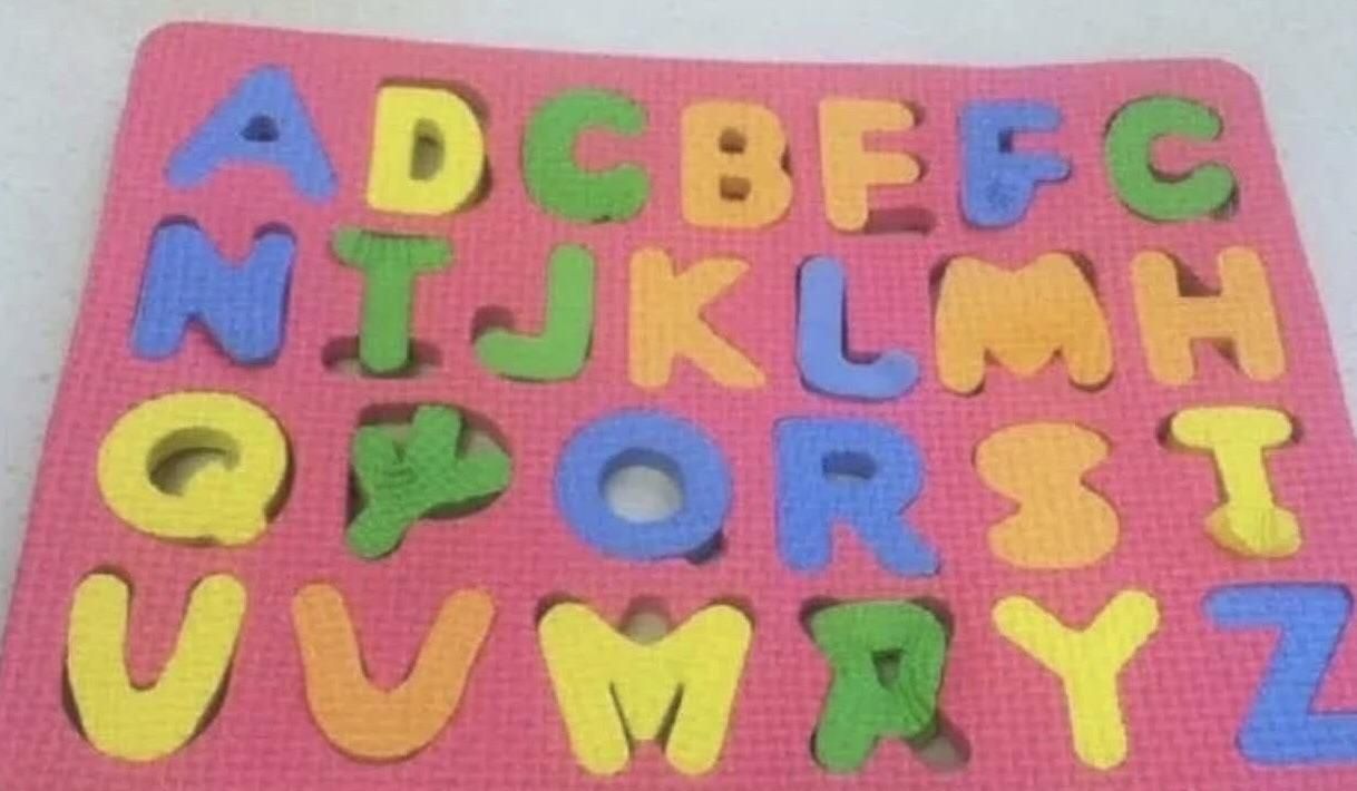 The kid doesn’t know his ABCs, but at least he’s strong