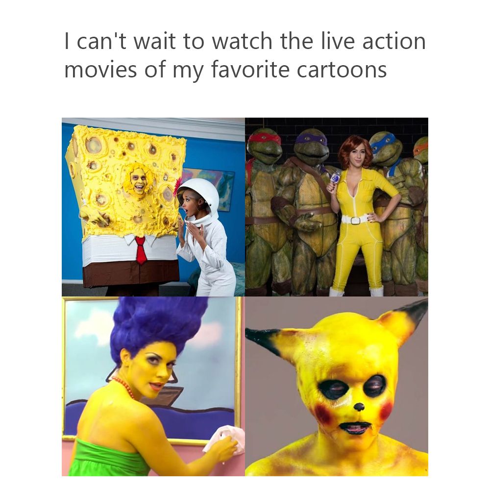 Rotten tomatoes: 11/10 Yellow main characters