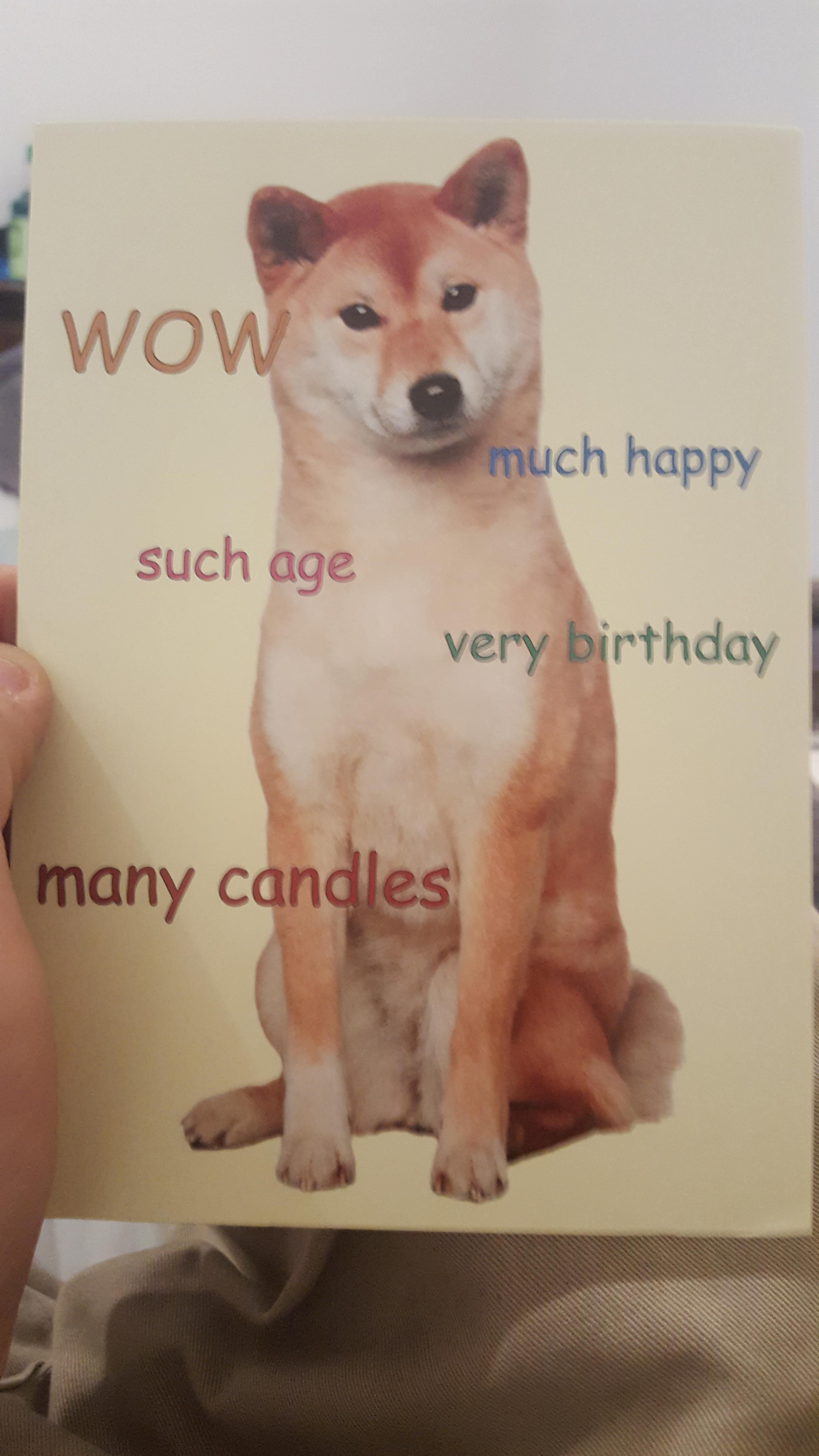 This is the birthday card my mom sent me this year.