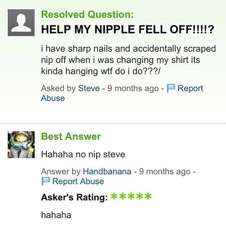 What kind of answer did you expect you moron