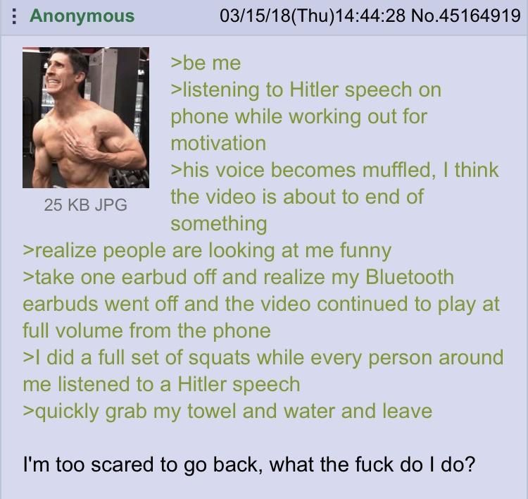 Anon get motivated.