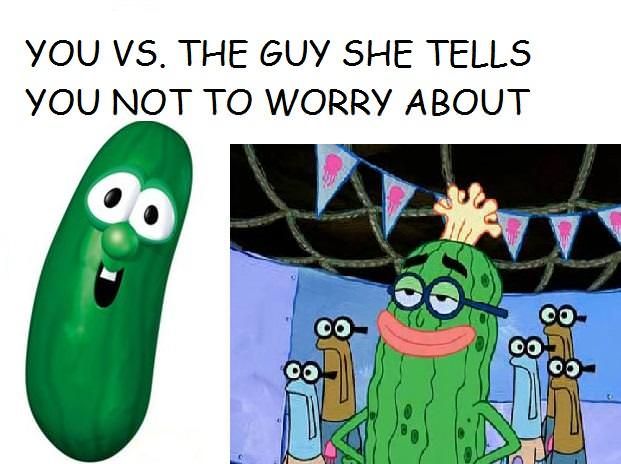 Kevin C. Cucumber, leader of the Jellyspotters.