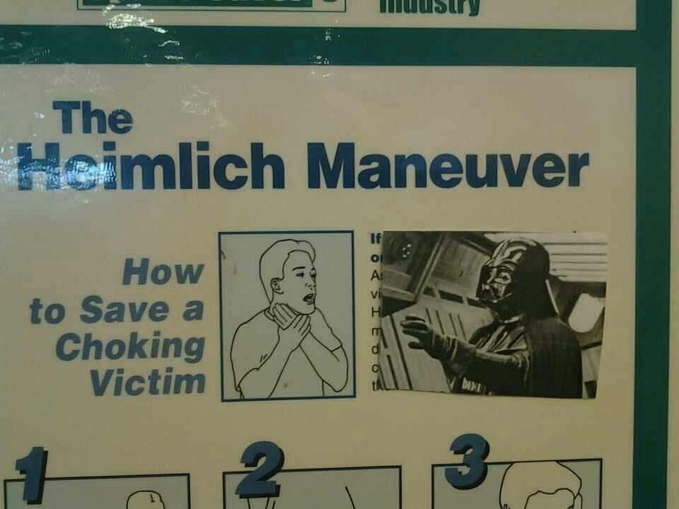 Not even the heimlich maneuver can save you