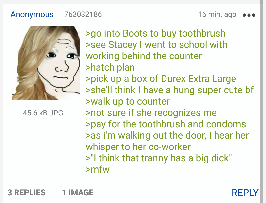 Anon has a bick dig