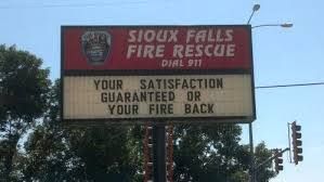 The Signs that our Local Fire Dept. puts up...