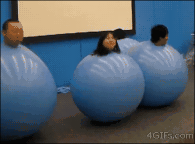 I always wanted to be a ball, lucky them