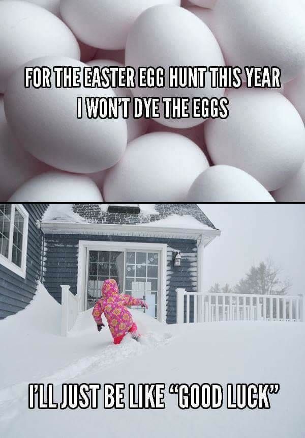 Easter for the North East this year...