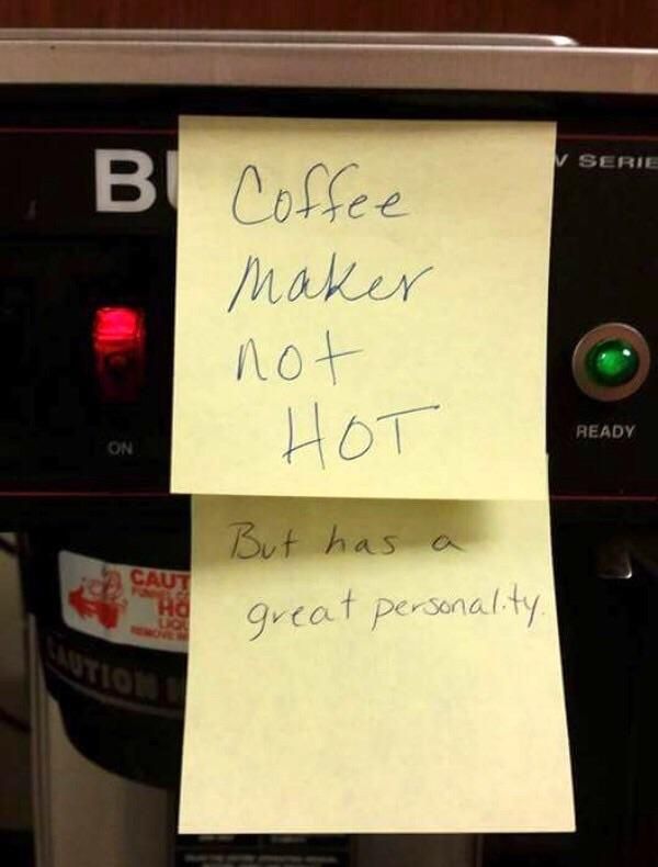 Coffee maker NOT hot
