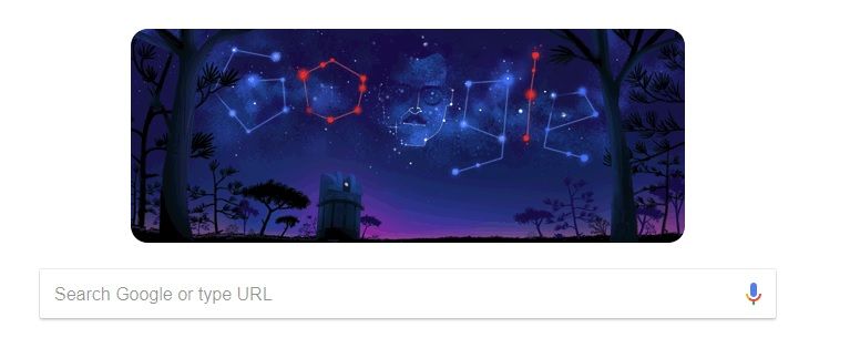Sorry, today's Google Doodle, all I see is Space Hitler
