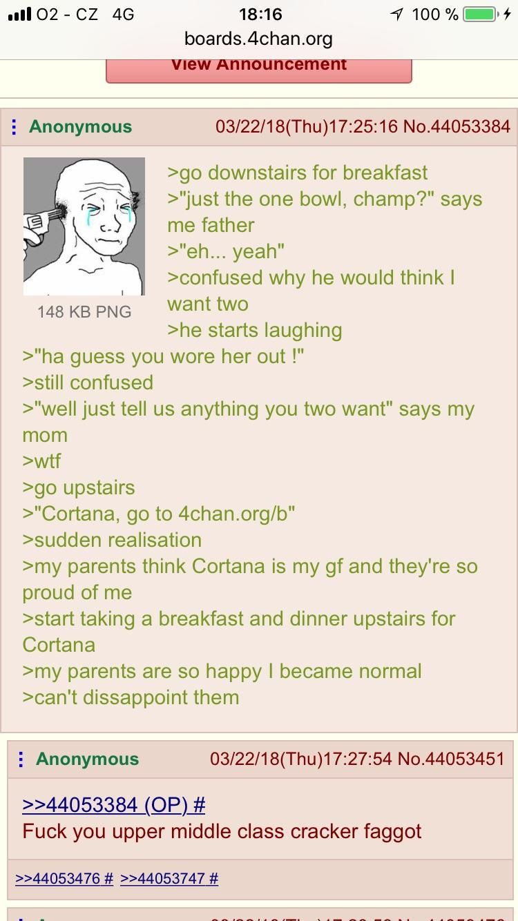 Anons parents are too optimistic