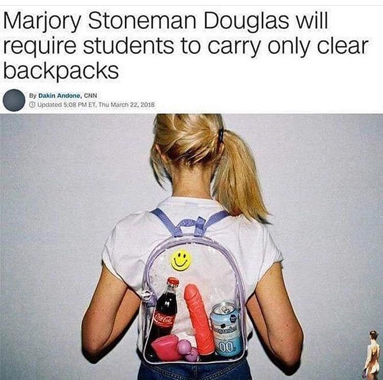 What do they think students have in their bags?
