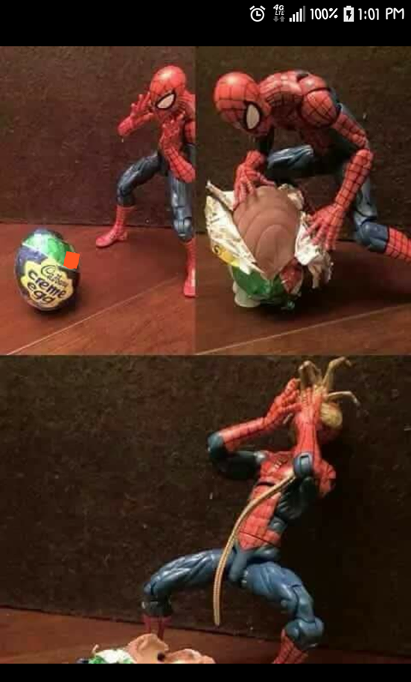 Spider-Man gets an Easter surprise!